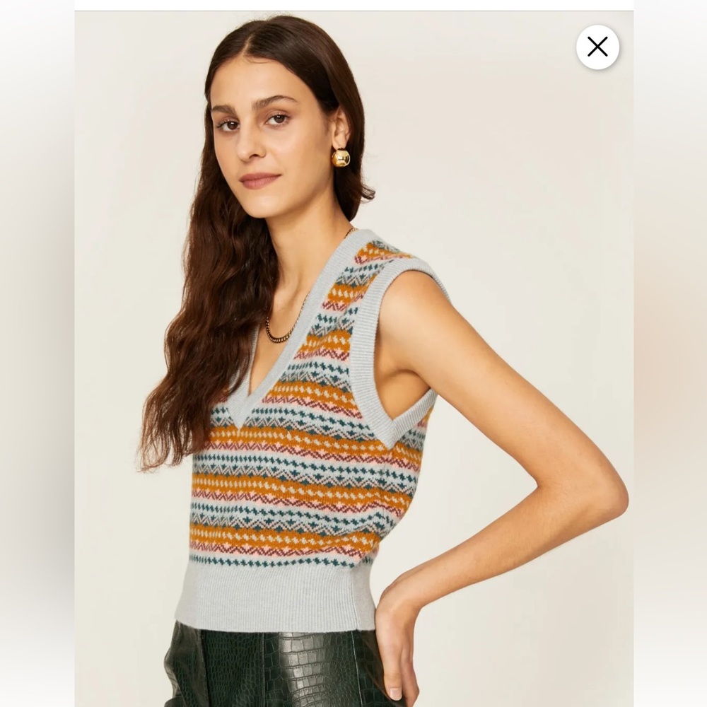 Veronica Beard Helenka Wool Sweater Vest